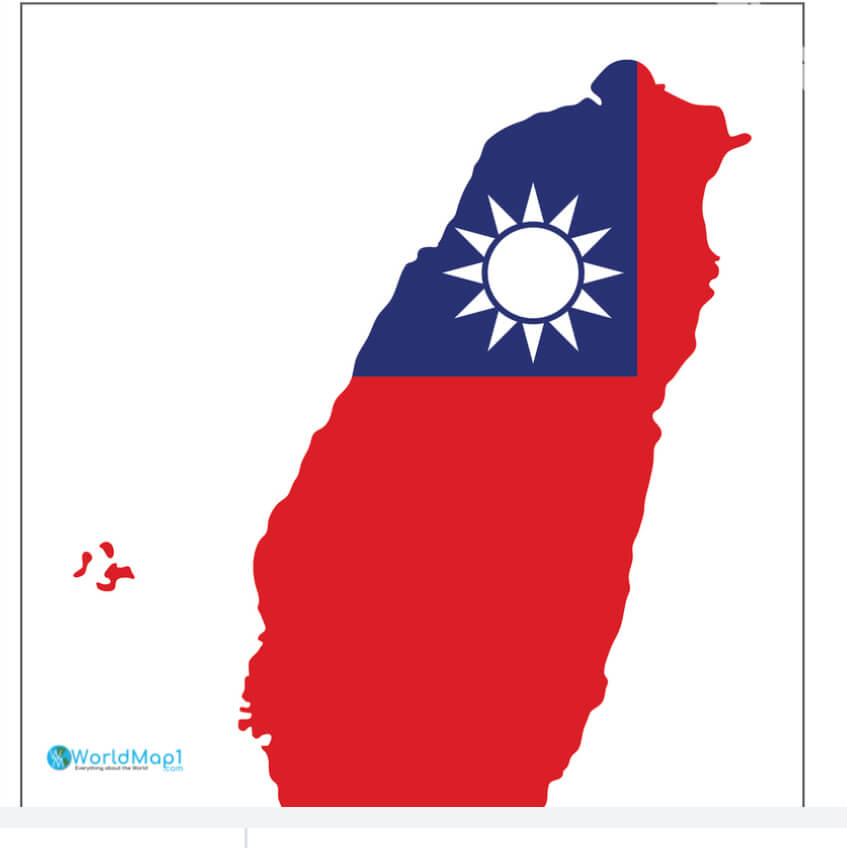 Taiwan Flagged Map